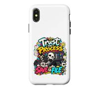 Custodia per iPhone X/XS Fidati del processo- Salva File Divertente Digital Artist Design