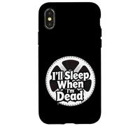 Custodia per iPhone X/XS Filmmaker Editor Horror Movie I'll Sleep When I'm Dead