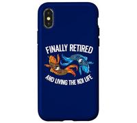 Custodia per iPhone X/XS Finalmente in pensione e vivere la vita Koi