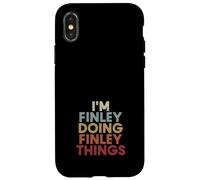 Custodia per iPhone X/XS Finley Name Finley Personalized Name First Given