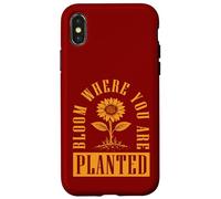 Custodia per iPhone X/XS Fiorisci dove sei piantato