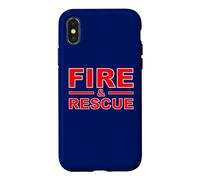 Custodia per iPhone X/XS Fire Rescue Fire fighter pompiere bambini giovani adulti ragazzi ragazze