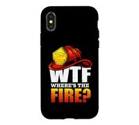 Custodia per iPhone X/XS Firefighter WTF Where's The Fire Firefighters Lovers