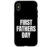 Custodia per iPhone X/XS First Fathers Day New Dad Legend Begins Now Tees And More