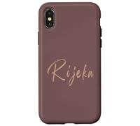 Custodia per iPhone X/XS Fiume Croazia Design elegante vintage