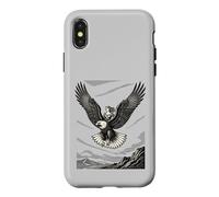 Custodia per iPhone X/XS Flaga Demone Strega Venti E Ali Selvatiche
