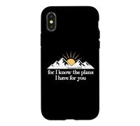 Custodia per iPhone X/XS For I Know the Plans I Have For You Bible Jeremiah 29:11 God
