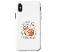 Custodia per iPhone X/XS Forever My Little Foxes - Papà & Me Cute Wildlife