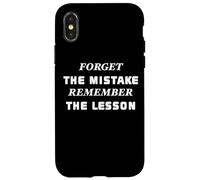 Custodia per iPhone X/XS Forget the Mistake Remember the Lesson