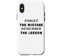 Custodia per iPhone X/XS Forget the Mistake Remember the Lesson