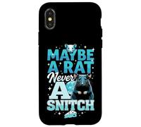 Custodia per iPhone X/XS Forse A Rat Never A Snitch - Funny No Snitching