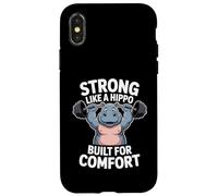 Custodia per iPhone X/XS Forte come un ippopotamo costruito per il comfort