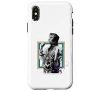 Custodia per iPhone X/XS Foto di Juan Gabriel con cornice arcobaleno