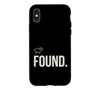 Custodia per iPhone X/XS Found Minimalist Sheep Christian Psalm 23 Lamb Christian
