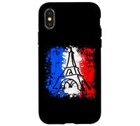Custodia per iPhone X/XS France Flag Shirt Eiffel Tower T Shirt Gift Paris French