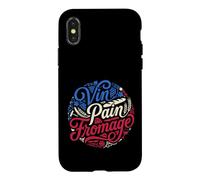 Custodia per iPhone X/XS Francese Vin Pain Fromage Bastille Day Cultura