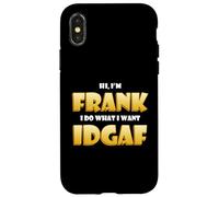 Custodia per iPhone X/XS Frank Costume IDGAF Funny Meme Halloween Costume For Franks