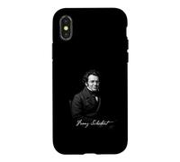 Custodia per iPhone X/XS Franz Schubert Compositore Classico Ritratto
