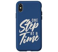 Custodia per iPhone X/XS Frase di incoraggiamento minima: messaggio di progresso