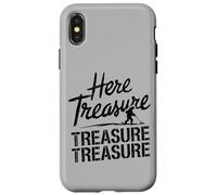 Custodia per iPhone X/XS Frase Divertente per il Metal Detecting