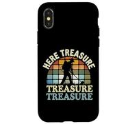 Custodia per iPhone X/XS Frase Divertente per il Metal Detecting