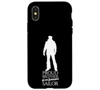 Custodia per iPhone X/XS Fratello orgoglioso di un marinaio Silhouette
