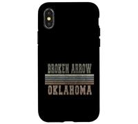 Custodia per iPhone X/XS Freccia spezzata retrò Oklahoma