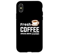Custodia per iPhone X/XS Fresh Coffee Special Brew Baristas Funny Coffee Lover