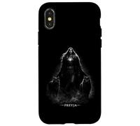 Custodia per iPhone X/XS Freyja Dea norrena con nebbia di gatti