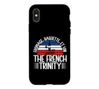 Custodia per iPhone X/XS Fromage Baguette Et Vin la Trinità Francese Francese