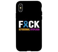 Custodia per iPhone X/XS Fuck Ectodermal Dysplasia - Ectodermal Dysplasia Awareness