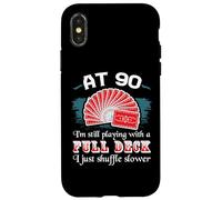 Custodia per iPhone X/XS Full Deck Compleanno Camicie 90° Compleanno Novant'anni