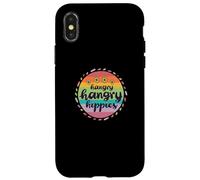 Custodia per iPhone X/XS Fun Hangry Hangry Hippies Colorful Design