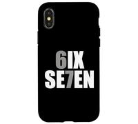 Custodia per iPhone X/XS Fun Six Seven 6 7 Meme Design 6 7