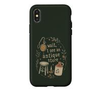 Custodia per iPhone X/XS Funny Antique Store Shopper vintage dell'usato