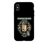 Custodia per iPhone X/XS Funny Cat Scientific Method Physics Teacher Science