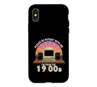 Custodia per iPhone X/XS Funny Daying Please Patient With From the 1900s