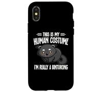 Custodia per iPhone X/XS Funny Human Costume Really Binturong Lover