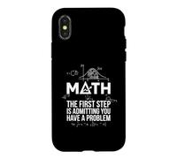 Custodia per iPhone X/XS Funny Math The First Step Is Admitting You Have a Problem