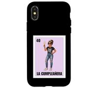 Custodia per iPhone X/XS Funny Mexican 40th Birthday Girl Design - La Cumpleañera