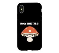 Custodia per iPhone X/XS Funny minimalist mushroom simple holy shiitake