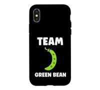 Custodia per iPhone X/XS Funny minimalist vegetable Simple team Green bean