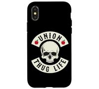 Custodia per iPhone X/XS Funny Red For Ed Union Thug Retro SpEd Teacher Appreciation