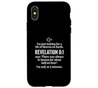 Custodia per iPhone X/XS Funny Revelation 8 1 Chiesa del silenzio in cielo