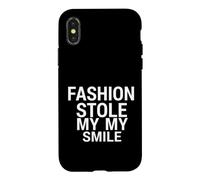 Custodia per iPhone X/XS Funny Saying Fashion ha rubato il mio sorriso sarcastico