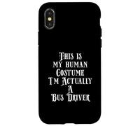 Custodia per iPhone X/XS Funny School or City Bus Driver Costume For Bus Driving Gift