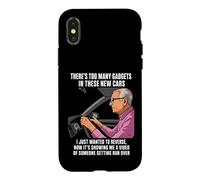 Custodia per iPhone X/XS Funny Senior Citizen Driving Joke