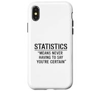 Custodia per iPhone X/XS Funny Statistics Definition for Statisticians Data Analysts