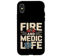 Custodia per iPhone X/XS Fuoco E Vita Medica Pompiere Paramedico EMS