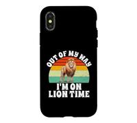 Custodia per iPhone X/XS Fuori dalla mia strada im su Lion Time Lion